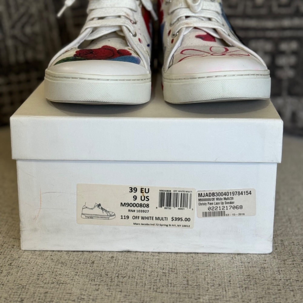 Marc Jacob’s Christy Pave Lace Up Canvas Sneaker - Picture 2 of 5